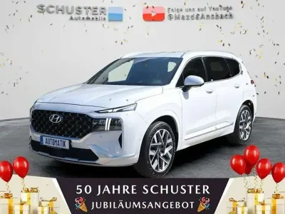 Gebraucht Hyundai Santa Fe Signature 201 PS (147 kW) 2021 Glacier white / mic (metallic) SUV