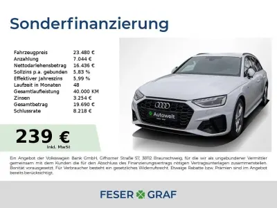 Gebraucht Audi A4 S-Line 204 PS (150 kW) 2023 Gletscherweiß Kombi