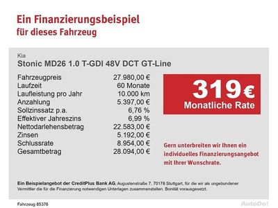 Grün Neu 2025 Kia Stonic GT-Line SUV | 27.980 € (Fairer Preis)