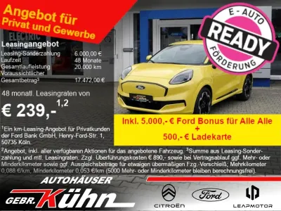 Neu Ford Puma Gen-E Premium 122 kW (167 PS) 2026 Electric yellow metallic SUV