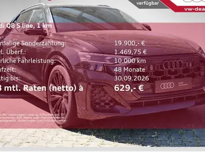Neu Audi Q8 Ambiente 490 PS (360 kW) 2026 Schwarz SUV