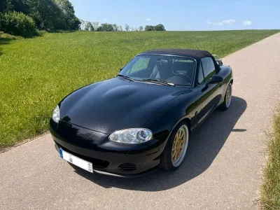 Gebraucht Mazda MX5 110 PS (80 kW) 2004 Schwarz Cabrio