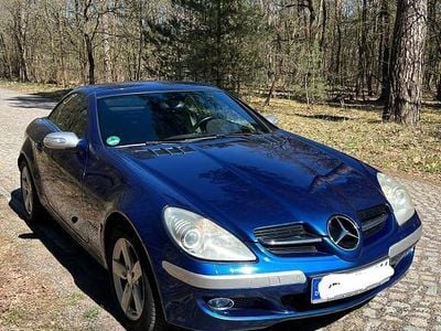 Usata Mercedes SLK200 163 CV (119 kW) 2004 Blu Cabrio