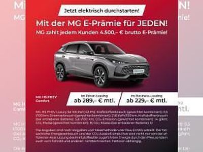 Neu MG HS Comfort 272 PS (200 kW) 2025 Blau (arctic blue) SUV