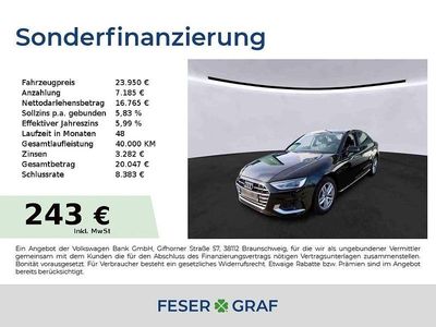 Second-hand Audi A4 Ambiente 136 CP (100 kW) 2022 Negru Berlinǎ