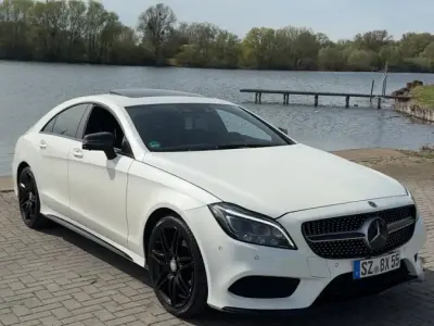 Używany Mercedes CLS350 AMG line 258 KM (189 kW) 2016 Biały Sedan/Limuzyna