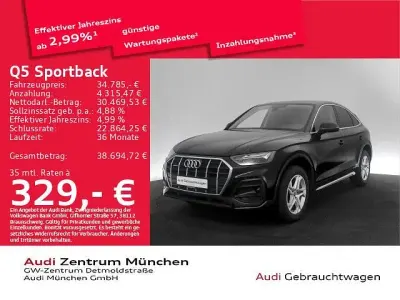 Brugt Audi Q5 Sportback Advanced 204 HK (150 kW) 2023 Sort SUV