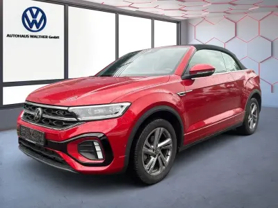 Brugt VW T-Roc Cabriolet R-line 150 HK (110 kW) 2022 Rød Cabriolet