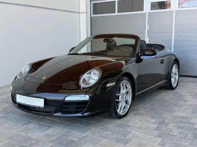 Gebraucht Porsche 911 Carrera Cabriolet 345 PS (253 kW) 2009 Basaltschwarzmetallic Cabrio