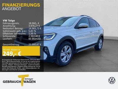 Gebraucht VW Taigo Life 110 PS (80 kW) 2022 Weiß SUV
