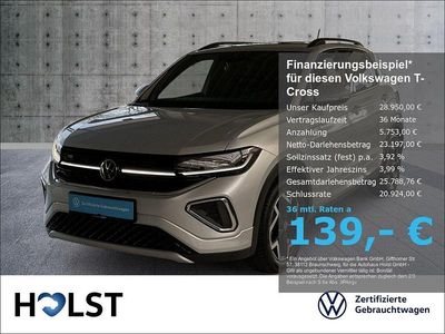 Gebraucht VW T-Cross IQ Drive 150 PS (110 kW) 2025 Silber SUV