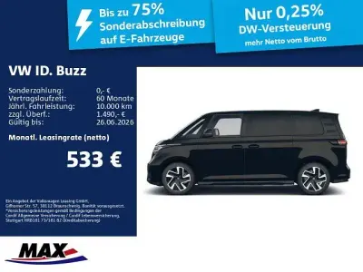 Nouă VW ID. Buzz GTX 250 kW (340 CP) 2026 Negru Monovolum