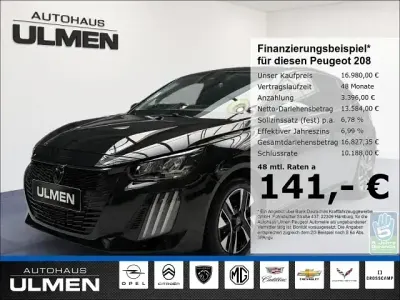 Gebraucht Peugeot 208 Allure 101 PS (74 kW) 2024 Schwarz Kleinwagen