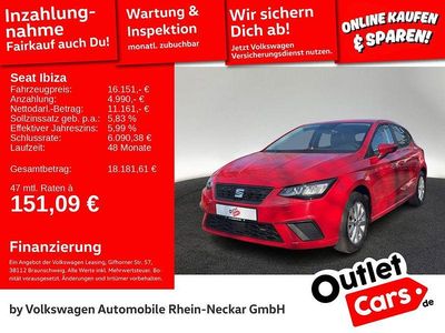 Gebraucht Seat Ibiza Style 110 PS (80 kW) 2022 Reinrot Kleinwagen