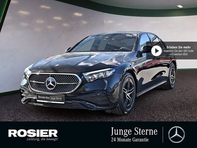 Gebraucht Mercedes E220 AMG line 197 PS (144 kW) 2023 Schwarz / obsidianschwarz (metallic) Limousine