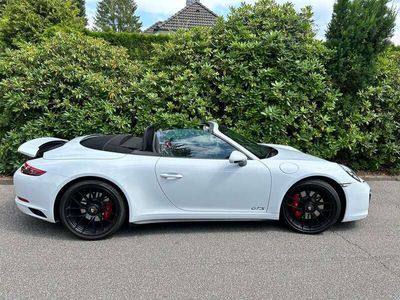 gebraucht Porsche 911 Cabrio 4 GTS Carreraweiß Vollausst. Appr.