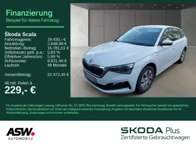 Gebraucht Skoda Scala Tour 110 PS (80 kW) 2022 Weiß Kleinwagen