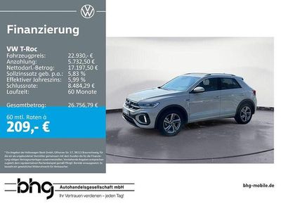 Gebraucht VW T-Roc R-line 110 PS (80 kW) 2024 Grau SUV