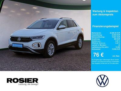 Weiss / pure white Gebraucht 2024 VW T-Roc Life SUV | 20.880 € (Guter Preis)