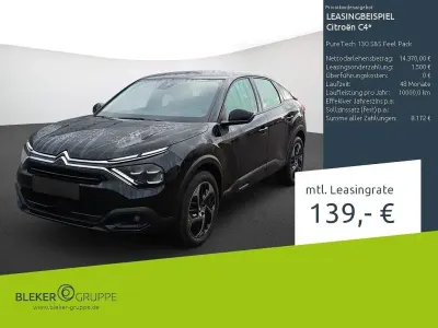 Gebraucht Citroën C4 Feel 131 PS (96 kW) 2023 Schwarz Limousine