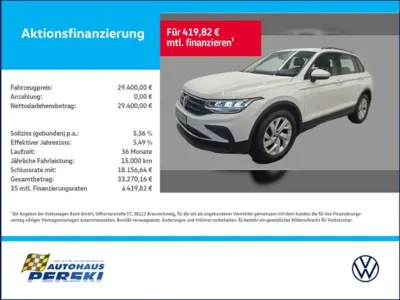Gebraucht VW Tiguan Life 150 PS (110 kW) 2022 Weiß SUV