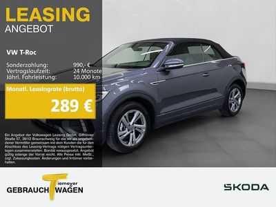 Second-hand VW T-Roc Cabriolet R-line 150 CP (110 kW) 2025 Gri Cabrio