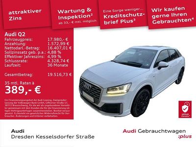 Gebraucht Audi Q2 Sport 150 PS (110 kW) 2016 Gletscherweiß metallic SUV