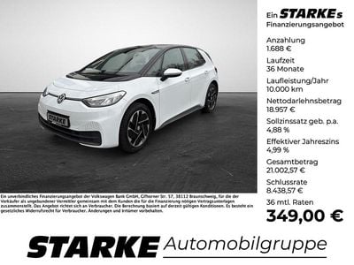 Gebraucht VW ID.3 Pro 150 kW (204 PS) 2022 Weiß (gletscherweiß metallic) Kleinwagen
