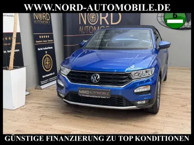 Gebraucht VW T-Roc Cabriolet Style 150 PS (110 kW) 2021 Ravennablau metallic (metallic) Cabrio