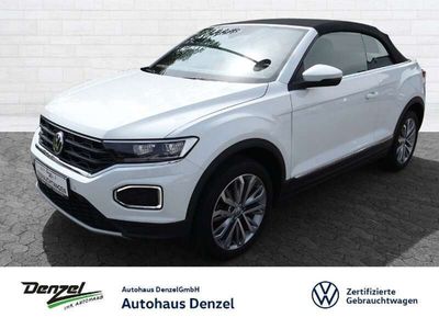 Gebraucht VW T-Roc Cabriolet Style 116 PS (85 kW) 2021 Weiß Cabrio