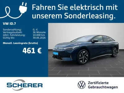 Gebraucht VW ID.7 GTX 250 kW (340 PS) 2025 Aquamarinblau metallic schwarz (metallic) Limousine