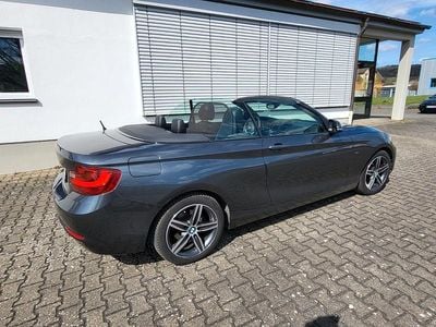 Usata BMW 218 Sport Line 136 CV (100 kW) 2015 Grigio Cabrio