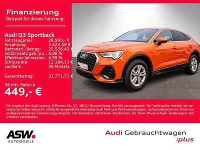Gebraucht Audi Q3 Sportback Ambiente 150 PS (110 kW) 2021 Pulsorange SUV