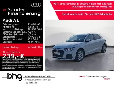 Gebraucht Audi A1 Sportback Advanced 116 PS (85 kW) 2025 Weiß Kleinwagen