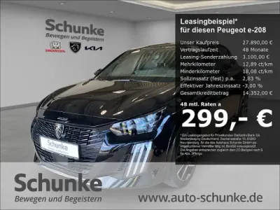 Gebraucht Peugeot e-208 GT 100 kW (136 PS) 2025 Schwarz Kleinwagen