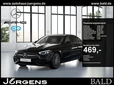Gebraucht Mercedes C180 AMG 170 PS (125 kW) 2024 Schwarz metalliclack obsidianschwarz Limousine