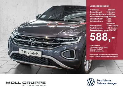 Gebraucht VW T-Roc Cabriolet 150 PS (110 kW) 2026 Rauchgrau metallic / schwarz Cabrio