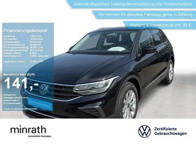 Gebraucht VW Tiguan Life 110 PS (80 kW) 2023 Schwarz SUV