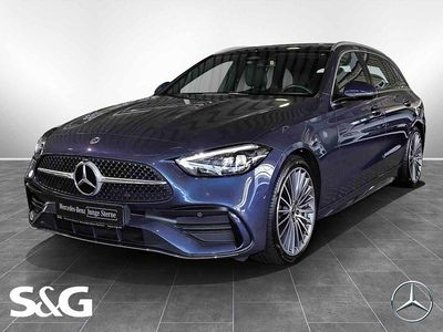 Metalliclack sodalithblau Gebraucht 2024 Mercedes C180 AMG Kombi | 39.480 € (Etwas zu teuer)