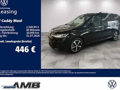 Neu VW Caddy 122 PS (89 kW) 2026 Schwarz Van / Kleinbus