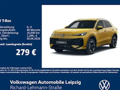 Neu VW T-Roc R-line 150 PS (110 kW) 2025 Gelb SUV