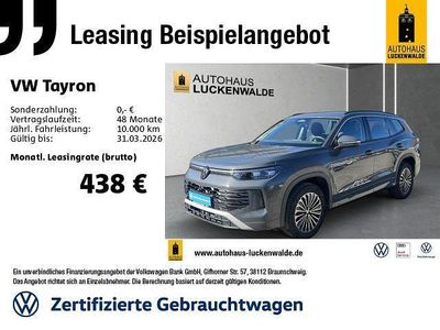 Gebraucht VW Tayron Life 193 PS (141 kW) 2025 Grau SUV