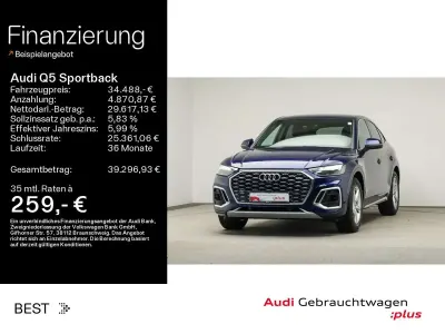 Gebraucht Audi Q5 S-Line 163 PS (119 kW) 2023 Navarrablau metallic SUV