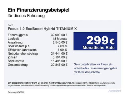 Neu Ford Focus Titanium X 155 PS (114 kW) 2026 Grau Limousine