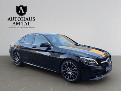 Schwarz Gebraucht 2019 Mercedes C300 AMG line Limousine | 17.990 € (Fairer Preis)