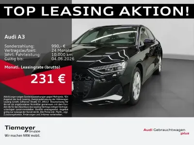 Używany Audi A3 Advanced 150 KM (110 kW) 2025 Czarny Sedan/Limuzyna