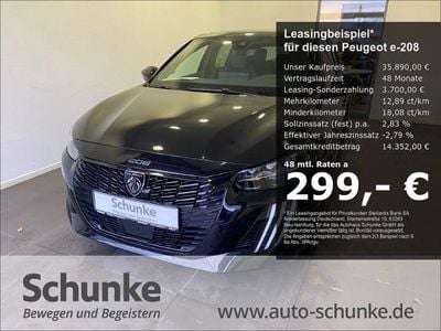 Gebraucht Peugeot e-208 GT 100 kW (136 PS) 2025 Schwarz Kleinwagen