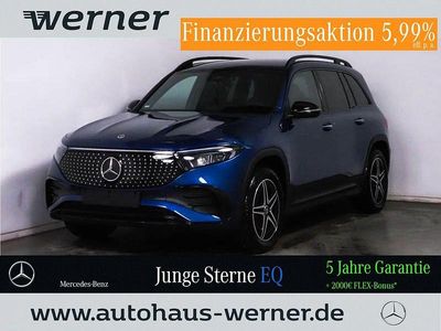 Lack spektralblau (metallic) Gebraucht 2024 Mercedes EQB300 AMG Line Premium SUV | 41.641 € (Fairer Preis)