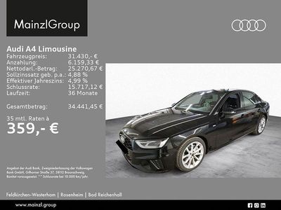 Gebraucht Audi A4 S-Line 204 PS (150 kW) 2023 Mythosschwarz metallic Limousine