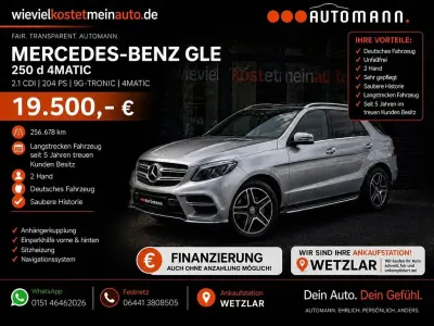 Gebraucht Mercedes GLE250 204 PS (150 kW) 2018 Silber SUV